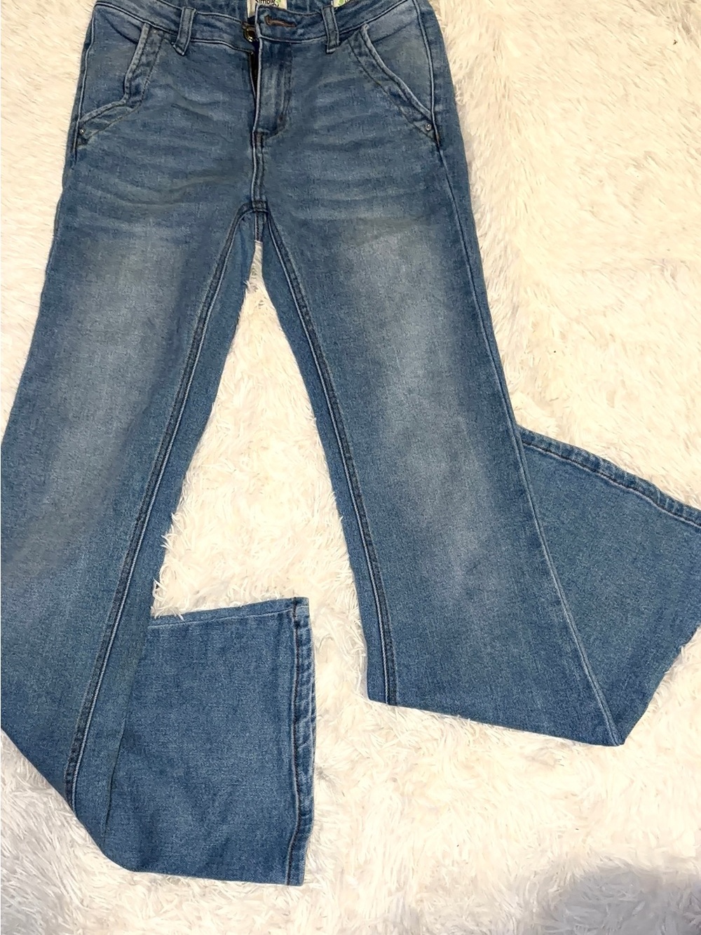 Women's Blue Flared Jeans - Classic Denim